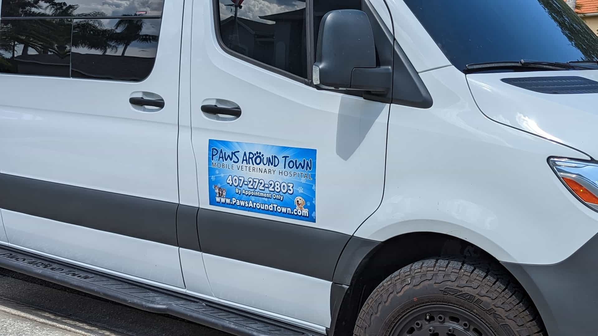 Paws Around Town mobile veterinary services